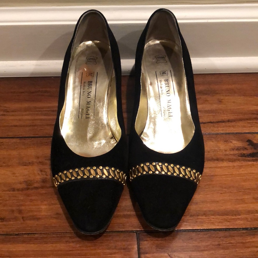 Bruno Magli suede heels